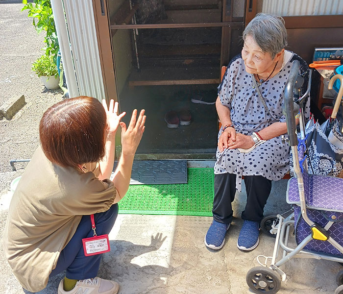 訪問の様子